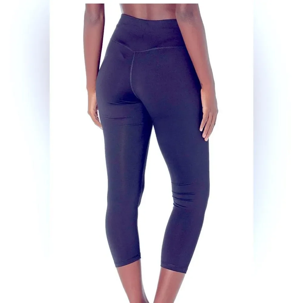 Juicy Couture Sport Black High-Waisted Leggings; Size Medium